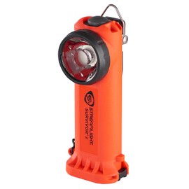 Streamlight 90950 Survivor X 250-Lumen Right-Angle Firefighter's Flashlight with Three (3) "AA Alkaline Batteries, Orange