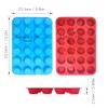 24 tazas de molde de muffin de silicona con espátula,