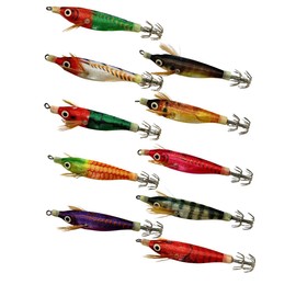 Sutte Squid Lure, Set of 10, 3.0 inches (7.5 cm)