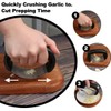 Garlic Press Rocker with Stainless Steel Peeler, Garlic Crusher, Mincer