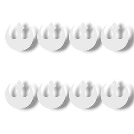 Rebel Alliance 1 x1 Die-Cut Vinyl Decal Sticker Set, 8 Pack, for Cars, Laptops, Bottles, Phones (White)