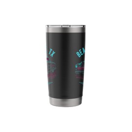 Beaumont TX Main Street USA Classic Hotrod Car Design Stainless Steel Insulated Tumbler