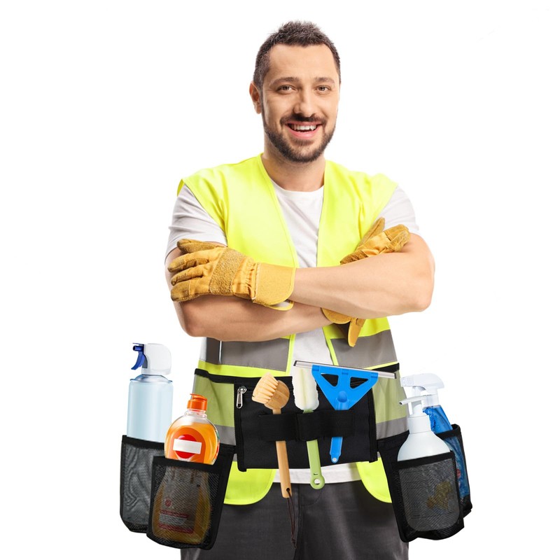 Tool Belt, Cleaning Apron for Cleaning Supplies, Tool Apron for