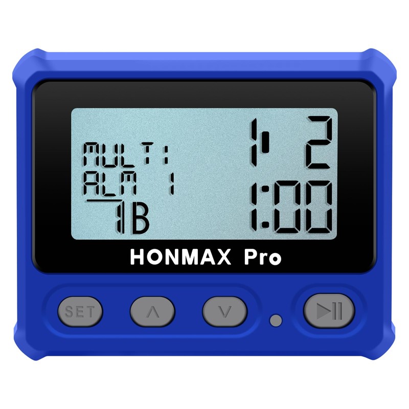 HONMAX 8100 Professional Interval Timer and Stopwatch, Backlight, USB-C Charged,