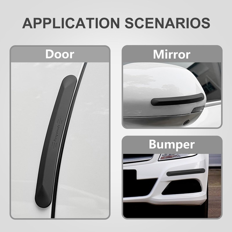 Betherioa 4PCS Universal Car Door Protectors, Door Edge Guards for