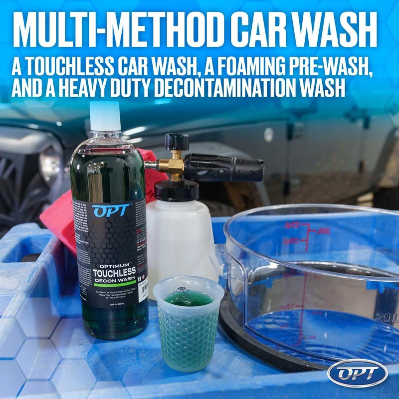 Optimum Touchless Decon Car Wash Soap – pH Neutral, Heavy