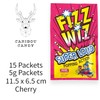 Fizz Wiz Popping Candy Cherry - 15 Packets of 5g