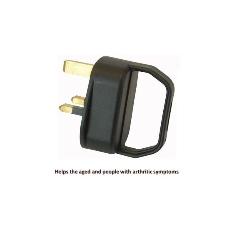 Mr. Gadget's Solutions® UK Mains Easy Pull Grip Handle Plug