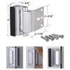 2 Pack Door Reinforcement Locks with 8 Screws, Home Security