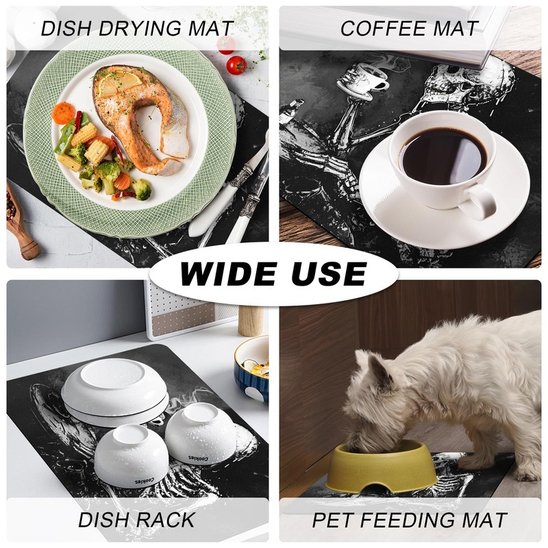 Coffee Mat,Coffee Bar Accessories Fit Under Coffee Maker Espresso Machine,Anti
