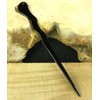 JWL (1) Aluminum Black Spiral 6" Hair Stick Pick Pic