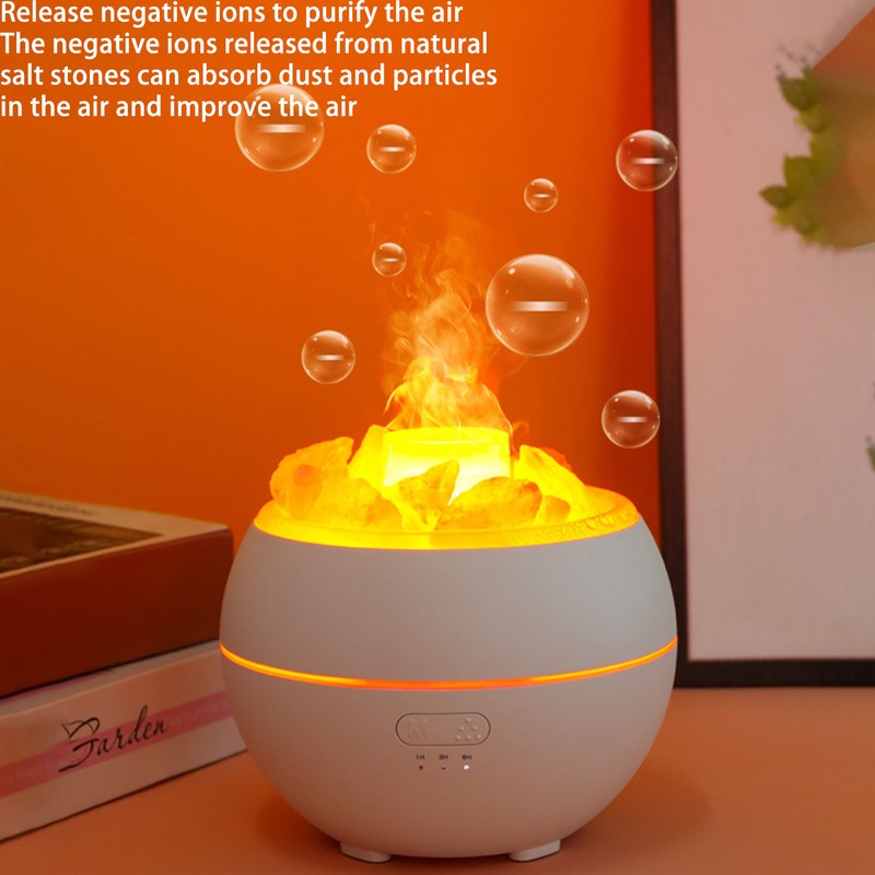 Flame Aroma Diffuser Colorful Night Light High Frequency Ultrasonic Flame