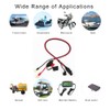 12V-24V Eylet O terminals to Alligator Clip Cable Power 16AWG