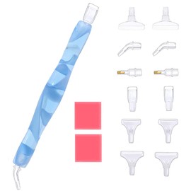 Diamond Painting Pen,Diamond Art Pen,Resin 5D Diamond Painting Pen Kit Tool Accessories Stylus Drill Pen for Diamond Painting Nail Art Cell Phone Decoration Diamond Art LtBlue