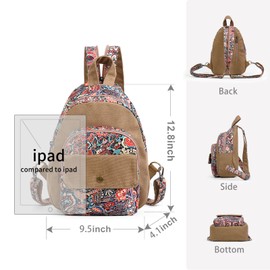 Black Butterfly Premium Backpack for Women, Crossbody Sling Backpack Sling Bag, Travel Hiking Chest Bag Daypack (Khaki)