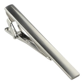 Kcmell Tie Clip for Men, Classic Tie Clip Men Tie Pin, Long Styles Tie Bar Clip Square Edges Men's Tie Clips for Business Anniversary Wedding and Daily Life (Steel Colour)