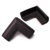 High Quality Toddler Chic Black 2-Piece Basic Corner Protector Safety Gear (WFJ921P) / 고품질 유아 시크블랙 2P 베이직 코너보호대 안전용품 (WFJ921P)