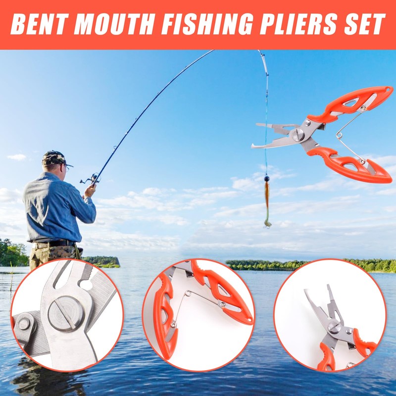 Satiskid 358PCS Split Shot Fishing Weights Set with Pliers, 7-Size