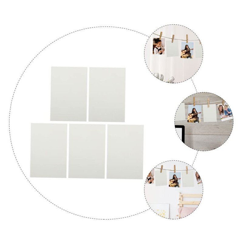 TEHAUX 5Pcs Aluminum Alloy Sublimation Blanks Blank Metal Photo Sheets