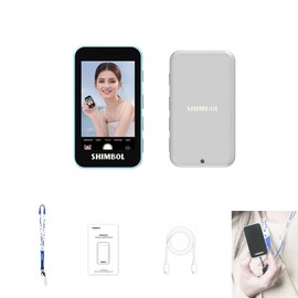 Shimbol CP5 mini monitor: 1 button sync, 30 m wireless closure, magnet. accessory. Ideal for rear camera selfies and vlogging (grey case)