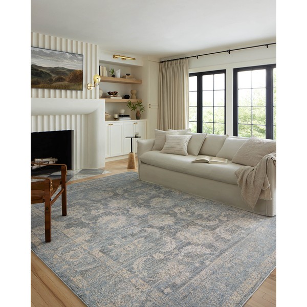 Loloi Odette Collection ODT-03 Sky/Beige 2'-3" x 3'-10" Accent Rug