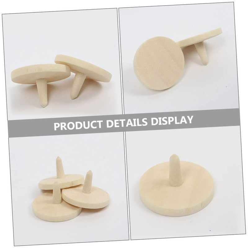 Kisangel 20pcs Wooden Golf Ball Position Markers Durable Eco-Friendly Alignment