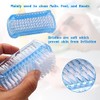 WATELL Double Sided Nail Brush - 4 Pcs with 2