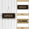 Andchi Open & Closed Hanging Door Sign, Double Sided Door