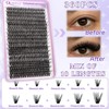 Lash Clusters Kit 720Pcs 60D+80D Natural Cluster Eyelash Extensions Individual