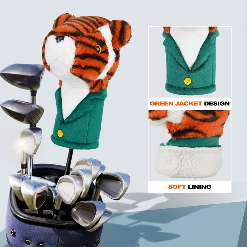 BIG TEETH Golf Novelty Driver Woods Head Cover Club Headcover