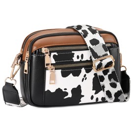 GAEKEAO Crossbody Purse for Women Small Crossbody Bags Trendy Vegan Leather Shoulder Handbags Purses with Adjustable Wide Strap