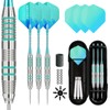 Lavishio Professional Steel Tip Darts Metal Tip Set with Extra