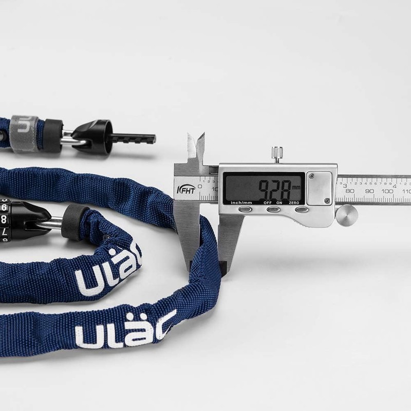ULAC Bicycle Chain Lock Key Dial Lock Cable Lock Bike