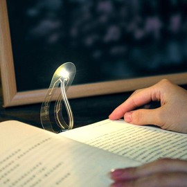 LED Bookmark Light, Clip On Book Light, Portable Book Light, Novelty Lighting with 4000K Color Temperature for Business Trips, Flexible Neck Book Light, Dormitories, Classroom, Camping Portable Light