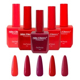 Miss Cherry Gel Polish Base Semipermanente Uvled 5pz 15ml