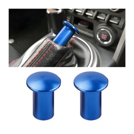 TSUGAMI Turn Knob Drift Button, 2 Pcs E-Brake Handle Handbrake Emergency Cover, Hand Spin Turn Lever Knob Lock Button, Aluminum Replacement Car Accessories Compatible with GT86, FRS, BRZ (Blue)