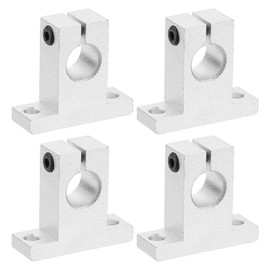 PATIKIL S K13 Aluminum Linear Motion Rod Rail Clamping Guide Support for 13mm Diameter Shaft 4pcs
