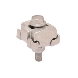 BURNDY UCG25RS Type UCG-RS Multi-Purpose Parallel Groove Clamp, 8 to 1/0/8 to 1/0 AWG, 3/8 in Bolt, Aluminum