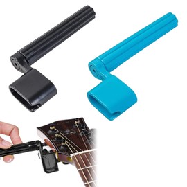 Guitar Crank String Winder Western Guitar, Guitar Plates, Guitar Winder for Faster String Changes for Westerns, Acoustic, Classical and Electric Guitars, 2 Pieces, Blue, Black Kiuiom