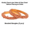 Efulgenz Beaded Bracelet Bangle Set Indian Wedding Party Bridal Bangle