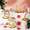 Burbell Glitter Table Numbers 1-25 Wedding Table Numbers Wooden Table