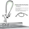 44 inches B-0044-H Pre-Rinse Hose with Heat Resistant Handle Replacement