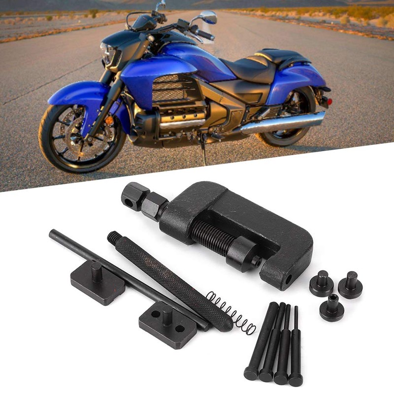 VOBOR 13pcs Motorcycle Chain Breaker Set - Hardening Steel Chain