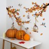 LOONELO Autumn Maple Leaf Wall Decals – Thanksgiving Tree Branches,