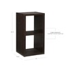Linon Home Decor Linon Dawes 2 Cabinet Espresso Cubby Storage