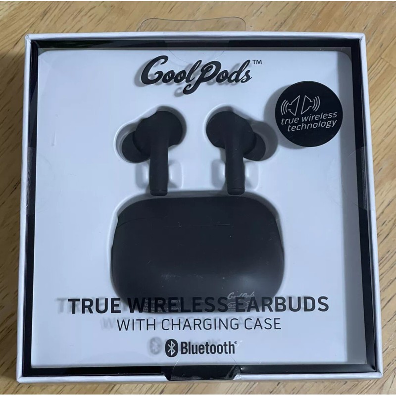 Cool Pods White Matte True Wireless Earbuds with Charging Case