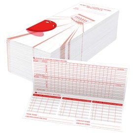 Geyoga 50 Pcs Bowling League Envelopes Bulk Bowling Team Money Envelopes Cash Drop Payments Record Bowl Team Payments Last the Entire Season