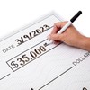 Sustainable Greetings Reusable Giant Paper Check - 30 x 16