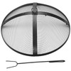 Suzile 22 Inch Heavy Duty Fire Pit Spark Screen Round