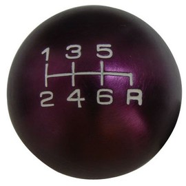 VMS RACING 10x1.25mm Thread 6 speed JDM Round Ball Shift Knob in Purple Billet Aluminum for 03-08 2003-2008 Nissan 350Z Fairlady Z